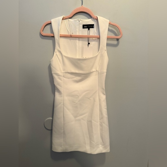 Zara Dresses & Skirts - Zara White Mini Dress NWT XS